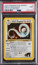 2000 POKEMON GYM HEROES HOLO-1ST ED #4 ERIKA'S DRAGONAIR PSA 9 - Image 2