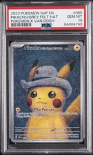 2023 POKEMON SVP EN-SV BLACK STAR PROMO #085 PIKACHU WITH GREY FELT HAT PSA 10 - Image 2