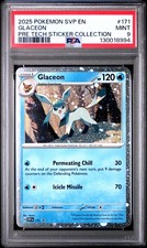 2025 POKEMON SVP EN-SV BLACK STAR PROMO #171 GLACEON PSA 9 - Image 2