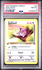 1999 POKEMON JUNGLE 1ST ED #54 JIGGLYPUFF PSA 8 - Image 2