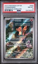 2023 POKEMON SVP EN-SV BLACK STAR PROMO #044 CHARMANDER PSA 8 - Image 2