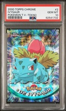 2000 TOPPS CHROME POKEMON T.V. TEKNO #2 IVYSAUR PSA 10 - Image 2