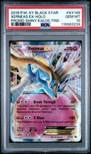 2016 POKEMON XY BLACK STAR PROMO SHINY KALOS TINS #XY149 XERNEAS EX-HOLO PSA 10 - Image 2