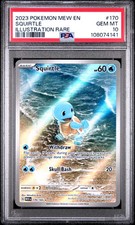 2023 POKEMON MEW EN-151 ILLUSTRATION RARE #170 SQUIRTLE PSA 10 - Image 2