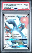 2019 POKEMON SUN & MOON HIDDEN FATES #SV49 FULL ART/CHARIZARD GX PSA 9 - Image 2