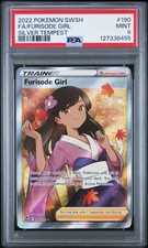 2022 POKEMON SWORD & SHIELD SILVER TEMPEST #190 FULL ART/FURISODE GIRL PSA 9 - Image 2