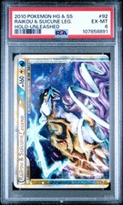 2010 POKEMON HEARTGOLD & SOULSILVER UNLEASHED RAIKOU & SUICUNE LEGEND-HOLO PSA 6 - Image 2