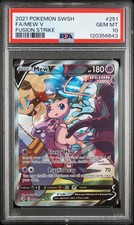2021 POKEMON SWORD & SHIELD FUSION STRIKE #251 FULL ART/MEW V PSA 10 - Image 2