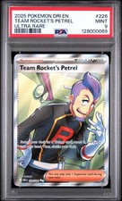 2025 POKEMON DRI EN-DESTINED RIVALS ULTRA RARE #226 TEAM ROCKET'S PETREL PSA 9 - Image 2