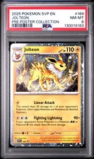 2025 POKEMON SVP EN-SV BLACK STAR PROMO #169 JOLTEON PSA 8 - Image 2