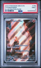 2023 POKEMON MEW EN-151 ILLUSTRATION RARE #168 CHARMANDER PSA 9 - Image 2