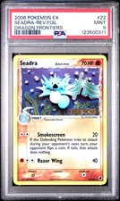 2006 POKEMON EX DRAGON FRONTIERS #22 SEADRA-REVERSE FOIL PSA 9 - Image 2