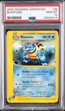 2002 POKEMON EXPEDITION #36 BLASTOISE PSA 10 - Image 2