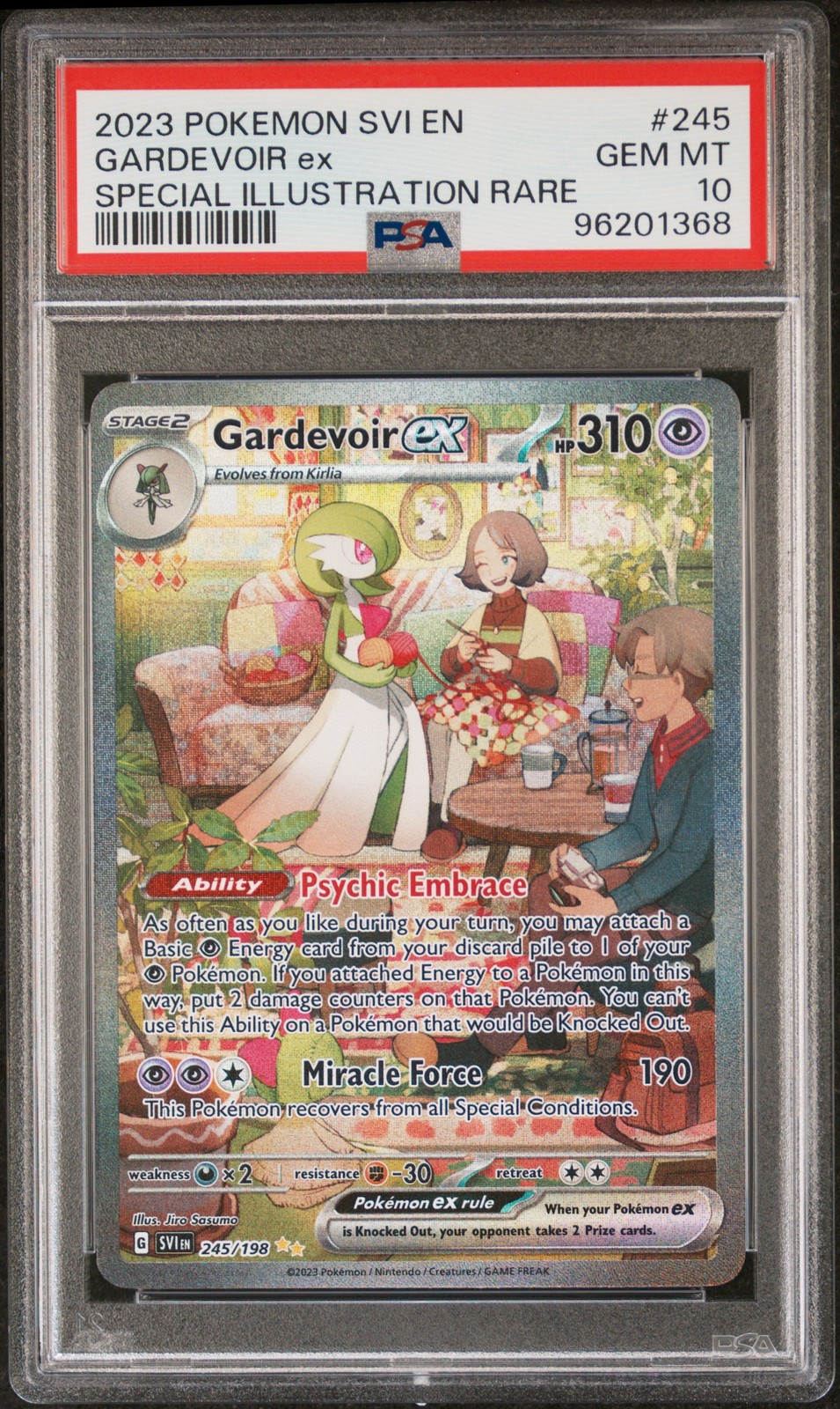 2023 POKEMON SVI EN-SCARLET & VIOLET #245 GARDEVOIR EX PSA 10 - Image 1