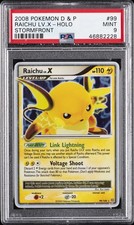 2008 POKEMON DIAMOND & PEARL STORMFRONT #99 RAICHU LV.X-HOLO PSA 9 - Image 2