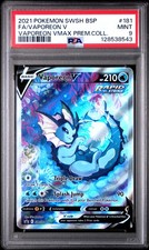 2021 POKEMON SWSH BLACK STAR PROMO #181 FULL ART/VAPOREON V PSA 9 - Image 2