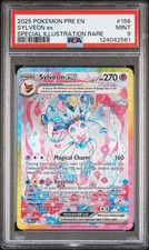 2025 POKEMON PRE EN-PRISMATIC EVOLUTIONS #156 SYLVEON EX PSA 9 - Image 2