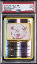 2016 POKEMON XY EVOLUTIONS #70 CHANSEY-REVERSE FOIL PSA 9 - Image 2